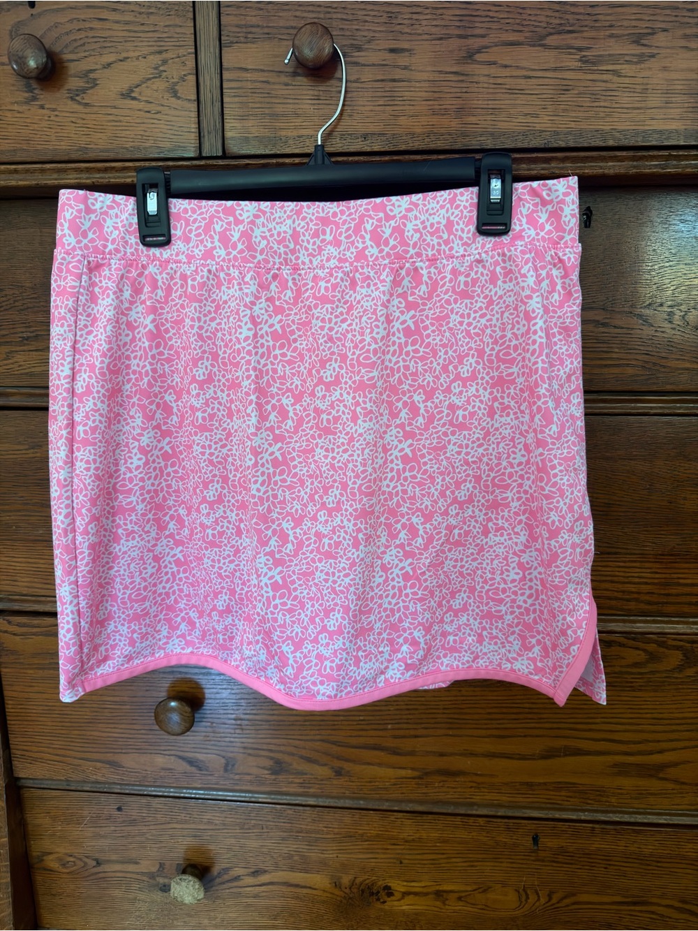 crown & ivy Pink White Floral Mini Skort